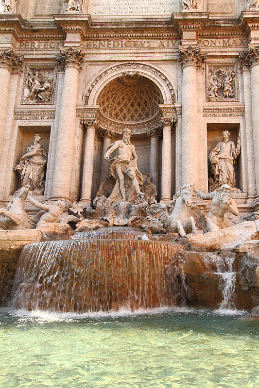 意大利，罗马，Fontana di Trevi